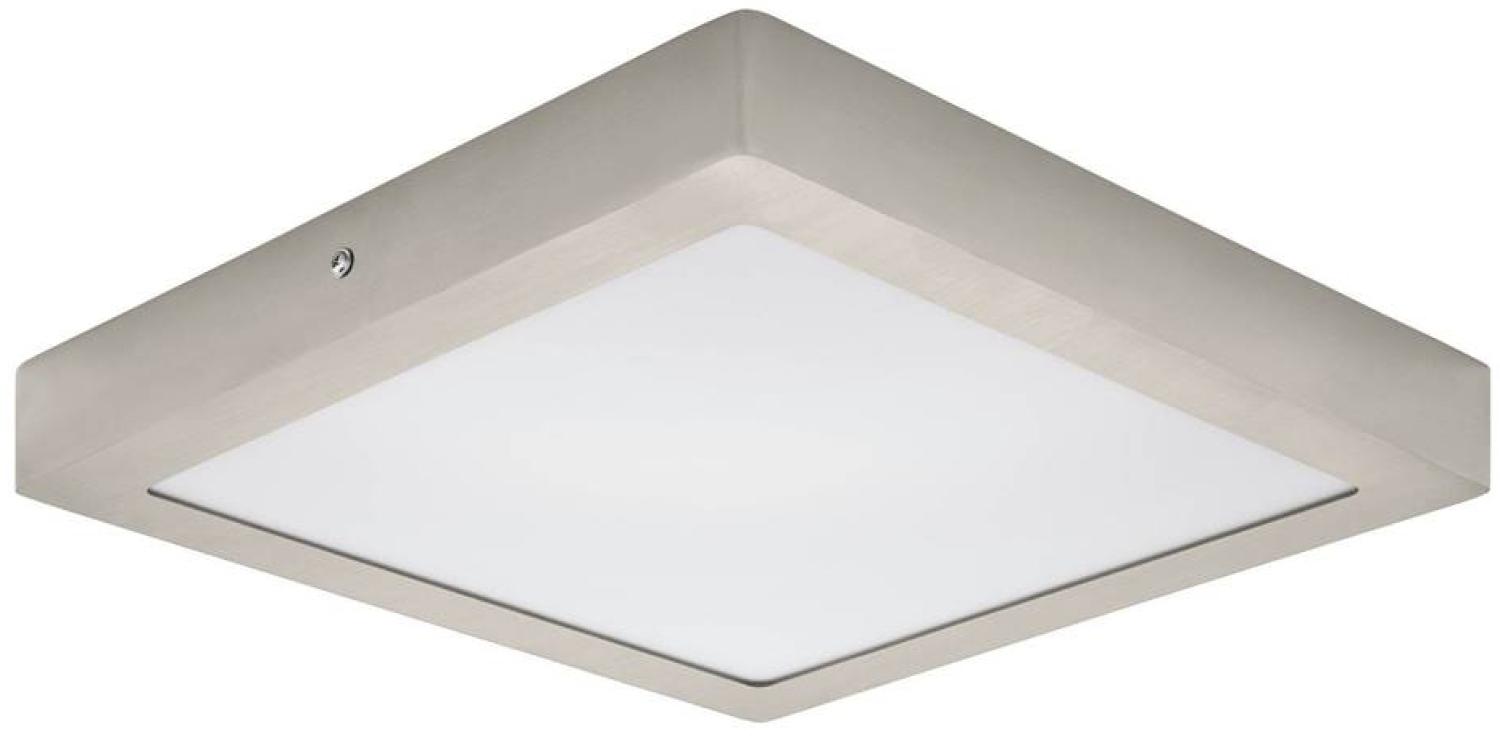 Eglo 64731 Aufbauleuchte FUEVA 1 PRO Metallguss nickel-matt LED 24W 4000K L:30cm B:30cm H:4cm Bild 1