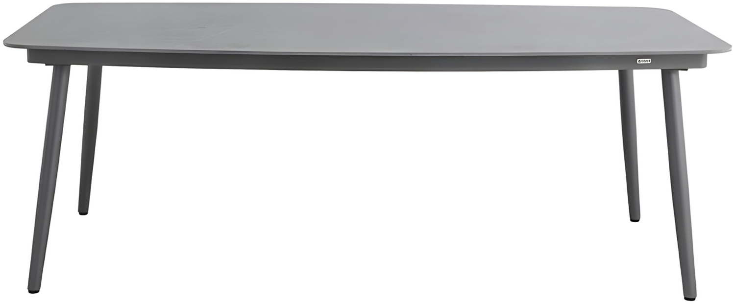 ROPERO Gartentisch 105x210, Gestell: Aluminium eisengrau, Keramikplatte: mattgrau Bild 1