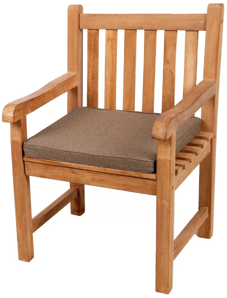 Gutekissen® Sitzkissen für Bank, Gartenschaukeln, Sitz, glatt. FK5 (50x50x5, Hellgrau) Bild 1