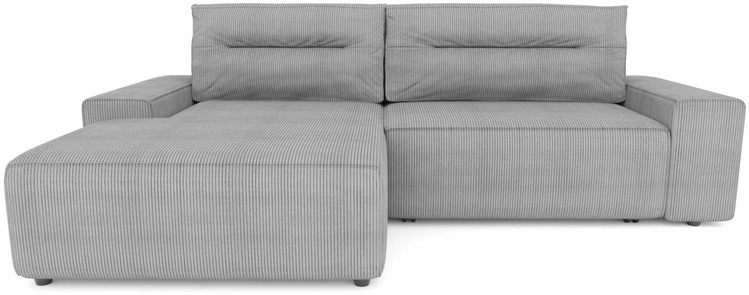 Stylefy Emanuel Ecksofa Cordstoff LINCOLN Türkis Links mit Bild 1