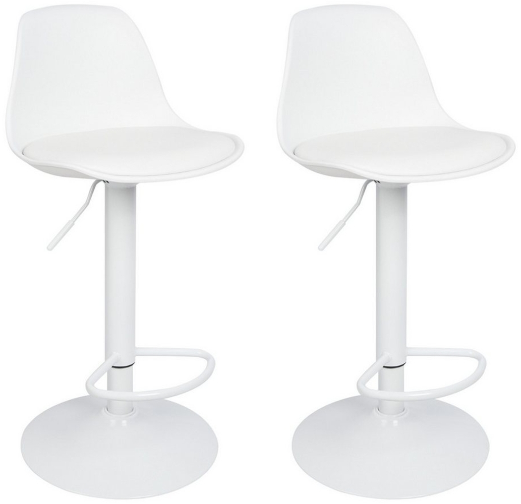 JEOBEST Barhocker Barstühle Bar Stool Küchenstühle Tresenstuhl mit Rückenlehne (Set, 2 St), Kunstleder Barstuhl mit Lehne Küchen, Höhenverstellbar Bild 1