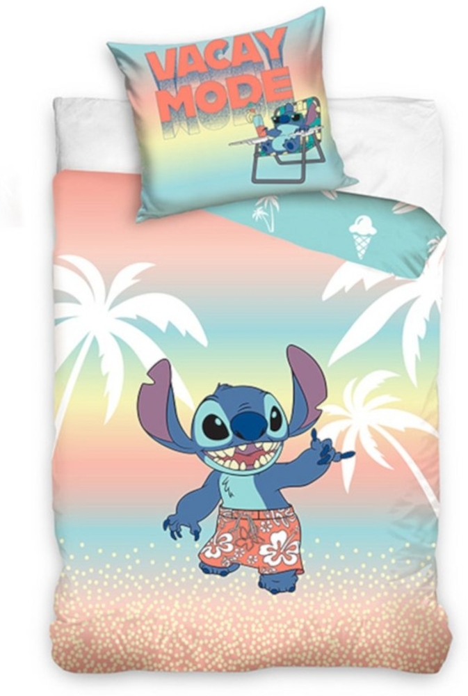 Disney Bettwäsche Lilo and Stitch Kinderbettwäsche 160x200 cm Bild 1