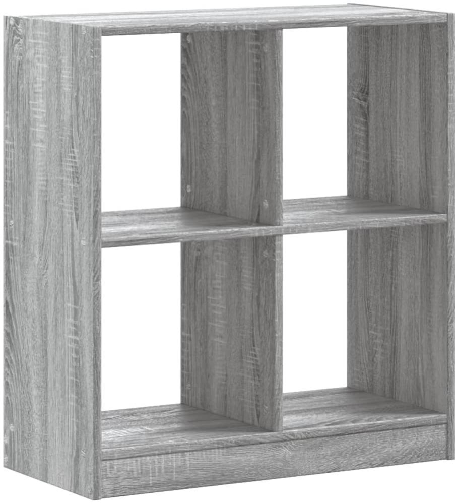 vidaXL Bücherregal Grau Sonoma 68,5x32x75 cm Holzwerkstoff 852812 Bild 1