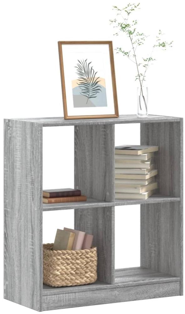 vidaXL Bücherregal Grau Sonoma 68,5x32x75 cm Holzwerkstoff 852812 Bild 1