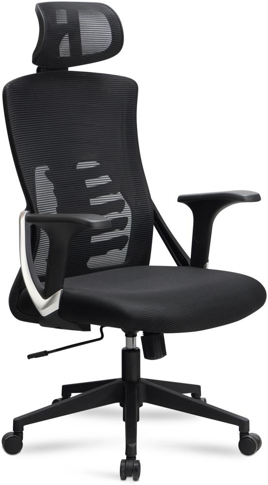 Bürostuhl Schreibtischstuhl Mesh Schwarz Drehstuhl Ergonomisch 120 kg Bild 1