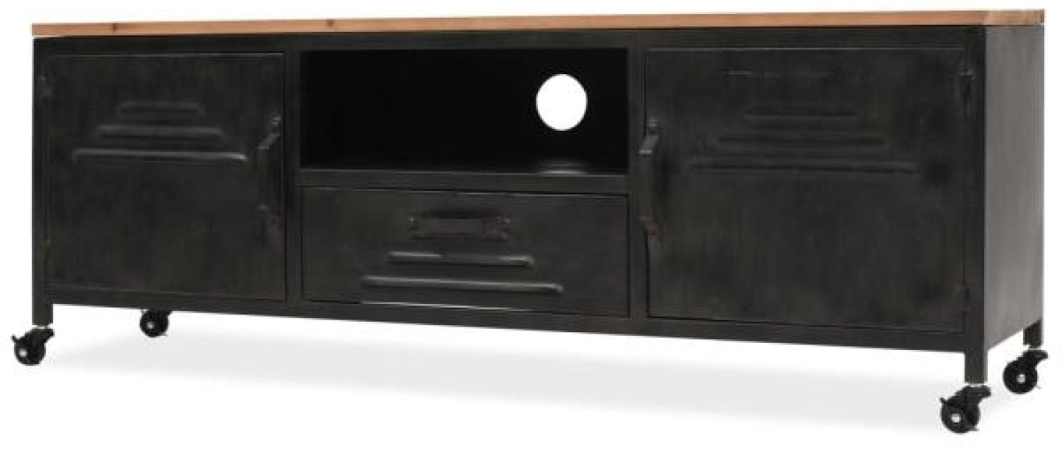 vidaXL TV-Schrank 120 x 30 x 43 cm Schwarz Bild 1