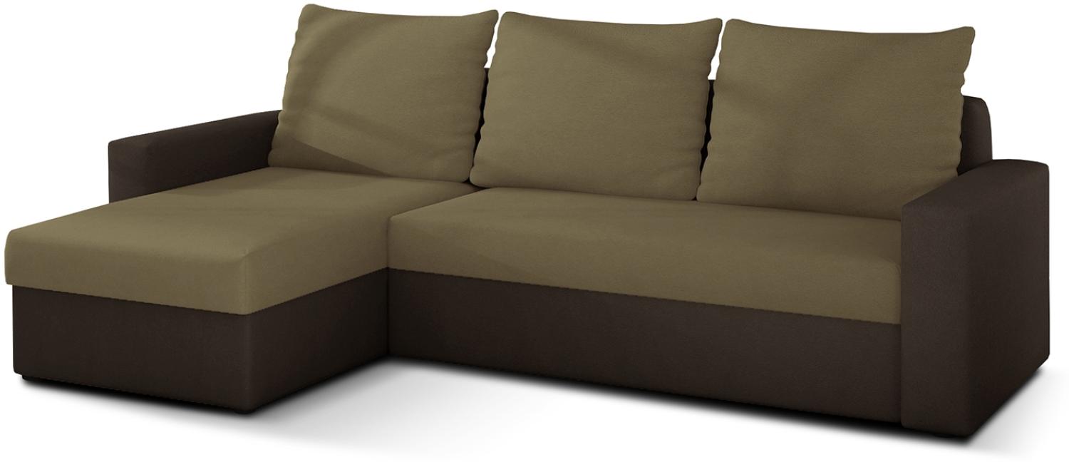 Livio, Ecksofa, Eckcouch, Beige Bild 1