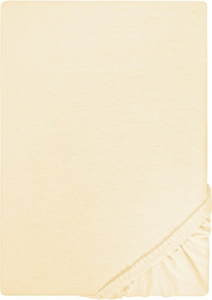 Castell Jersey-Stretch-Spannbetttuch, Gelb, 1x 140x200 cm - 160x200 cm, 140x200 cm Bild 1