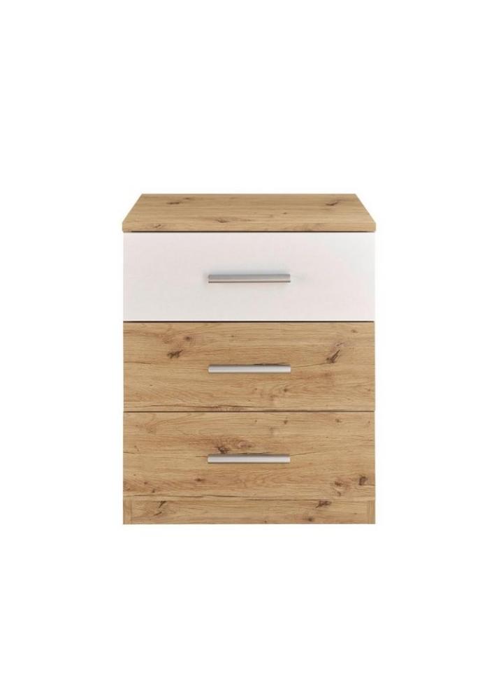 Nachtkommode >Isobel< in Artisan Eiche - 46x56x41cm (BxHxT) Bild 1