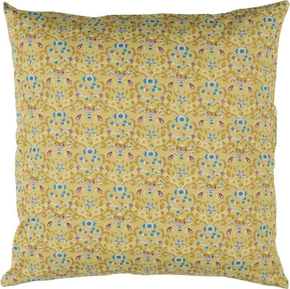 Ib Laursen - Kissenbezug Kissenhülle 50x50cm Beige Blau Blumenmuster 1954-22 Bild 1