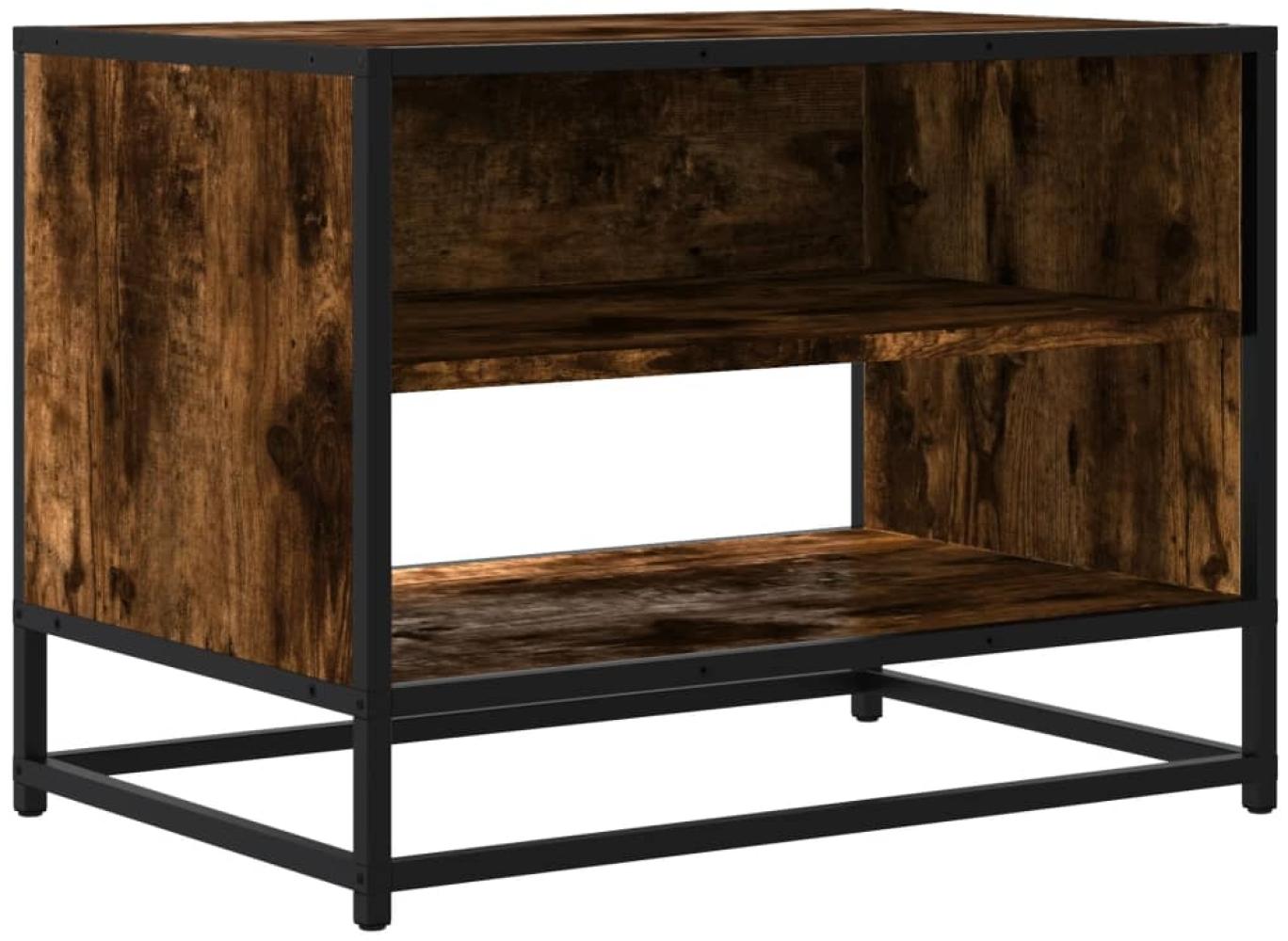 vidaXL TV-Schrank Räuchereiche 61x40x46 cm Holzwerkstoff und Metall 848881 Bild 1