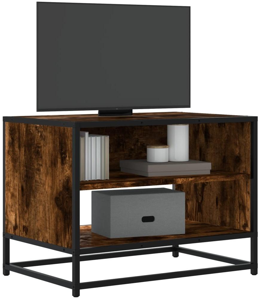 vidaXL TV-Schrank Räuchereiche 61x40x46 cm Holzwerkstoff und Metall 848881 Bild 1