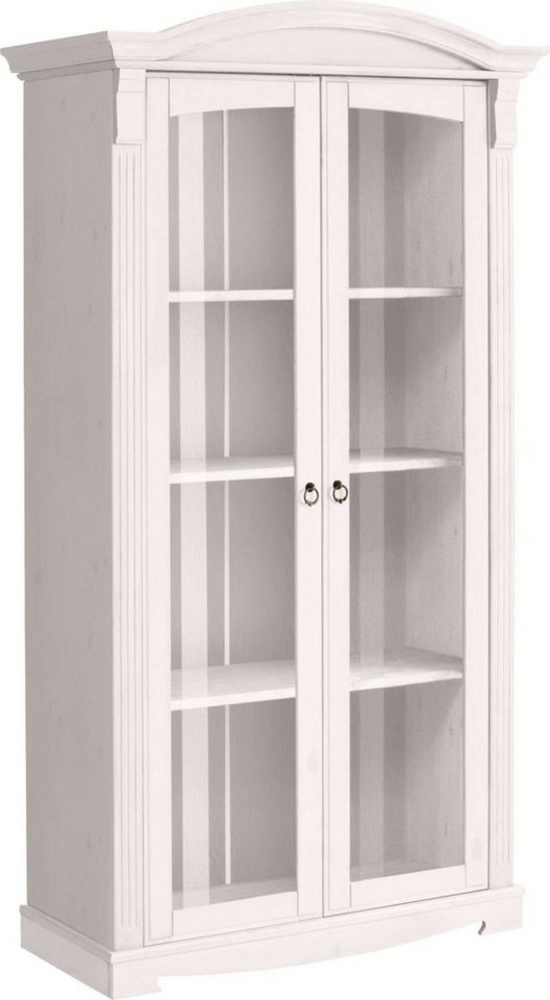 Home affaire Vitrine Anna zertifiziertes Massivholz, im romantischen Landhausstil, Höhe 194 cm Bild 1