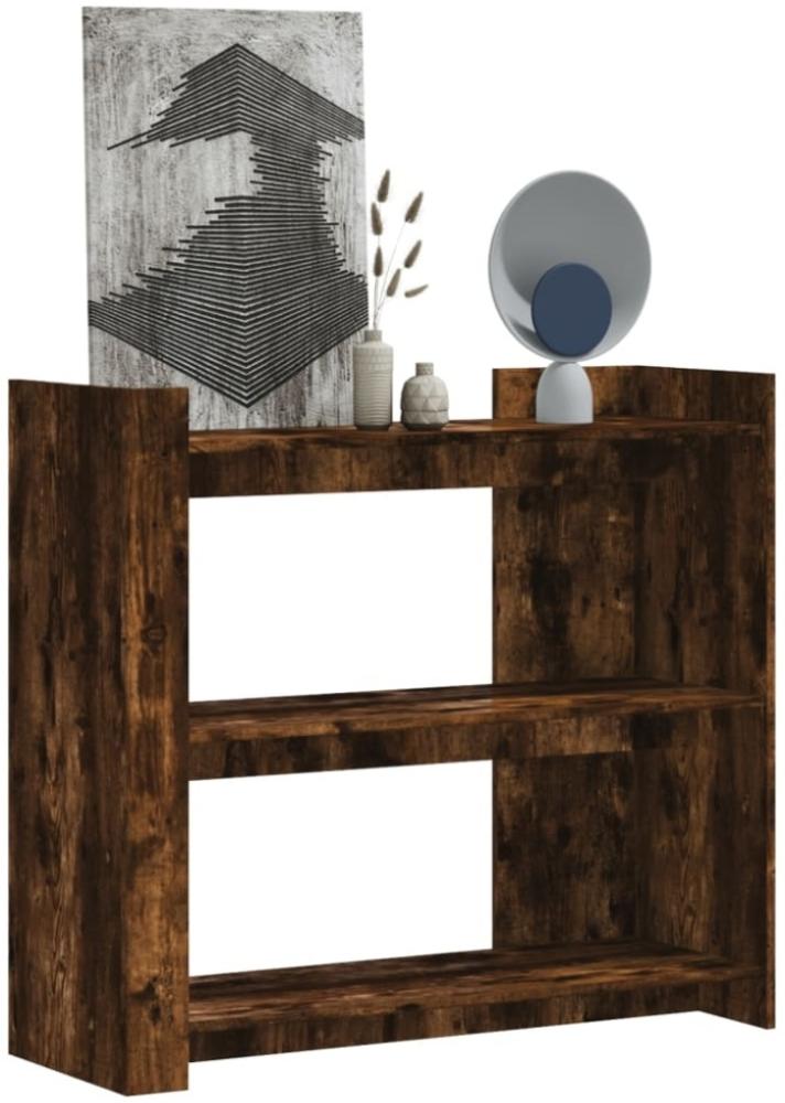 vidaXL Konsolentisch Räuchereiche 100x35x90 cm Holzwerkstoff 848476 Bild 1