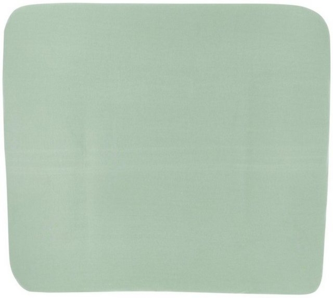 Meyco Baby Wickelauflagenbezug Uni Stone Green (1-tlg), 85x75cm Bild 1