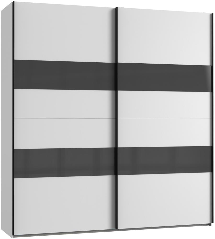 Kleiderschrank >Altona2< (B/H/T: 225x236x65 cm) in Weiß - 225x236x65cm (BxHxT) Bild 1