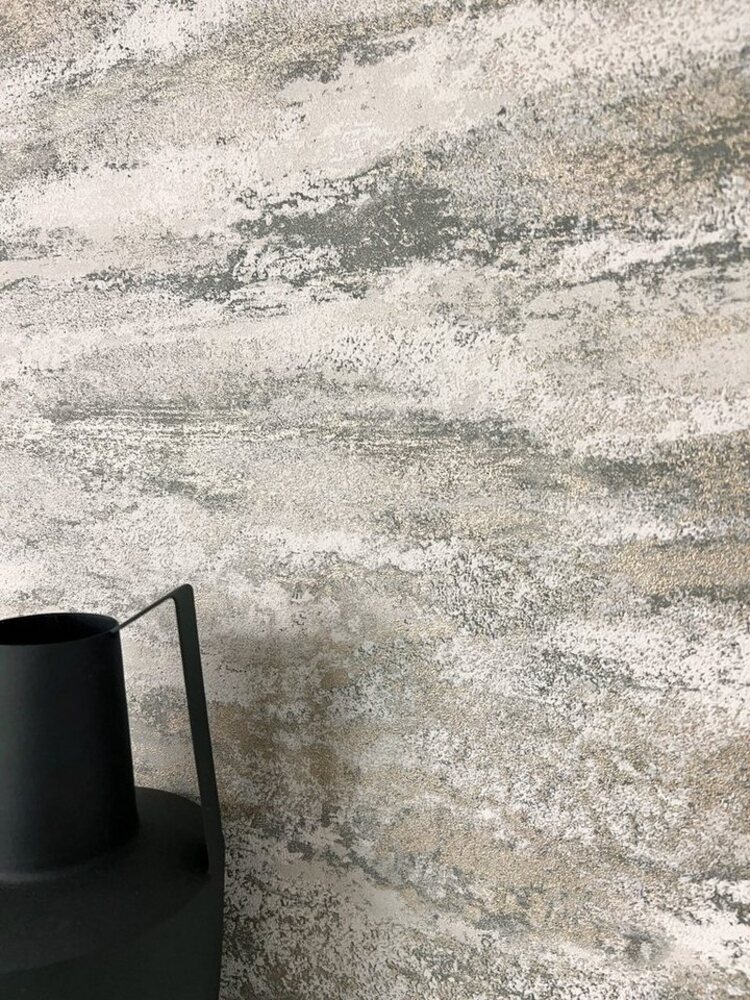 Newroom Vliestapete, Grau Tapete Modern Putzoptik - Putzoptik Betonoptik Beige Creme Industrial Bauhaus Beton Zement für Schlafzimmer Wohnzimmer Küche, Putzoptik, Betonoptik Bild 1