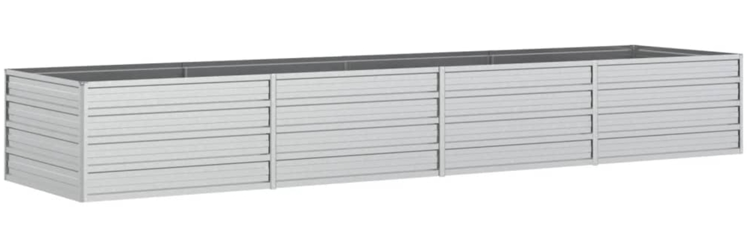 vidaXL Garten-Hochbeet 320x80x45 cm Verzinkter Stahl Silber 316892 Bild 1