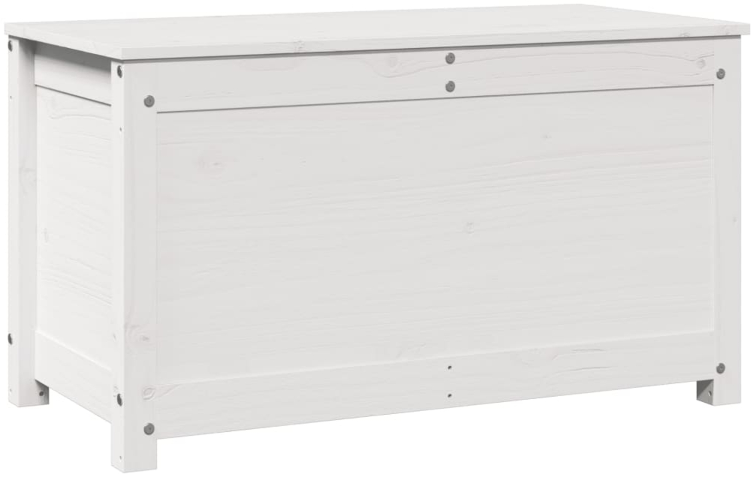 vidaXL Truhe Weiß 80x40x45,5 cm Massivholz Kiefer 823535 Bild 1