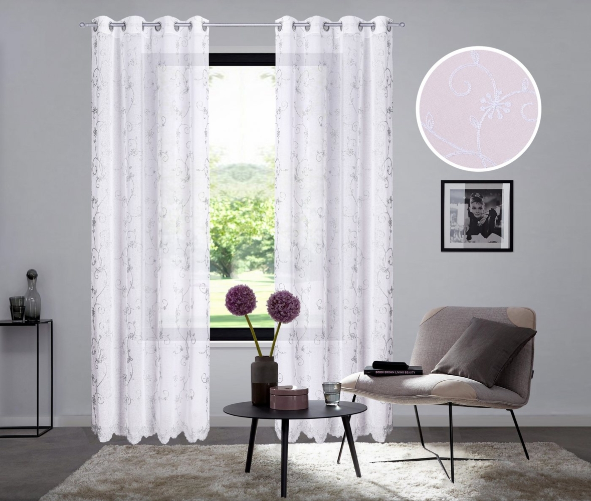 Home affaire Gardine Bisel, Ösen (1 St), transparent Bild 1