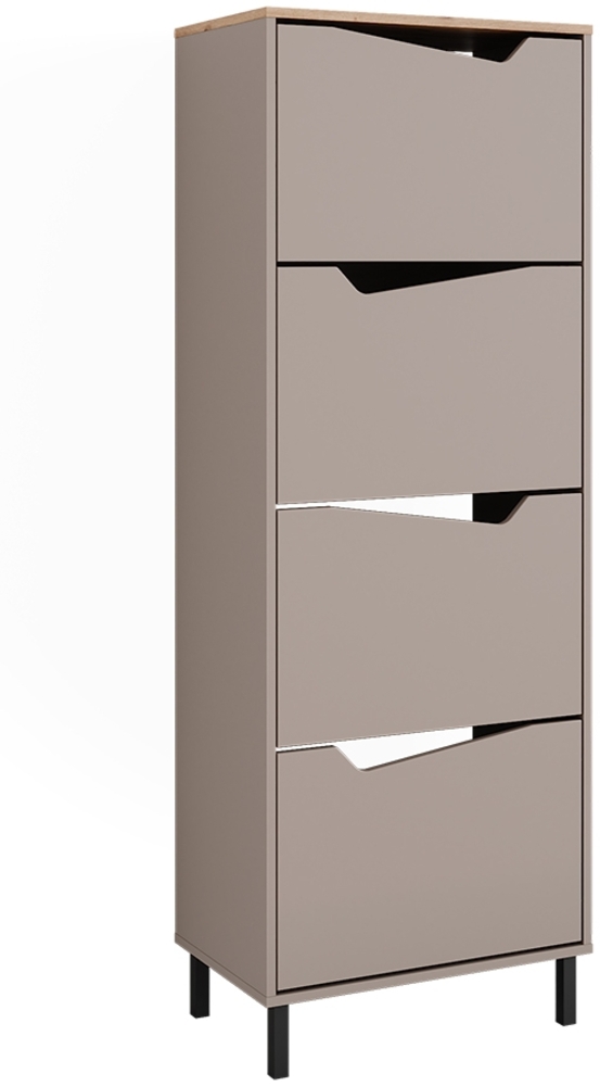 Schuhkipper Marelle Greige/Artisan 60 x 167.4 cm mit 4 Fächern Vicco Bild 1