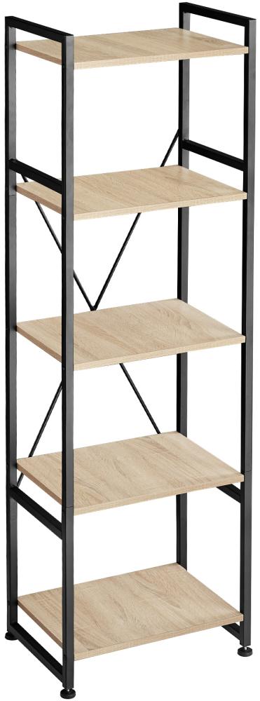 Regal Manchester 47,5 x 34,5 x 151,5 cm - Industrial hellbraun Bild 1