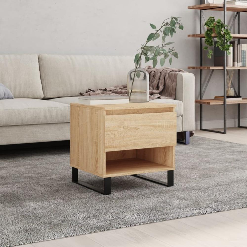 vidaXL Couchtisch Sonoma-Eiche 50x46x50 cm Holzwerkstoff 830930 Bild 1