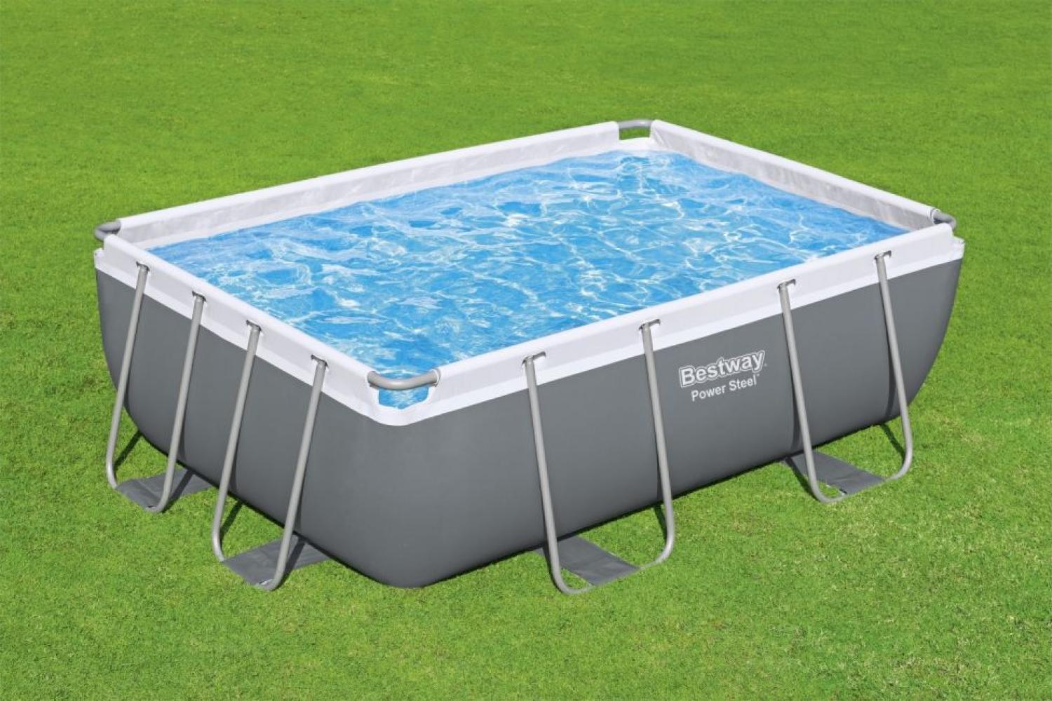 Power Steel Rahmenpool 282 X 196 X 84 9 X 6 Fuß Bestway 4In1 + Pumpenfilter Bild 1