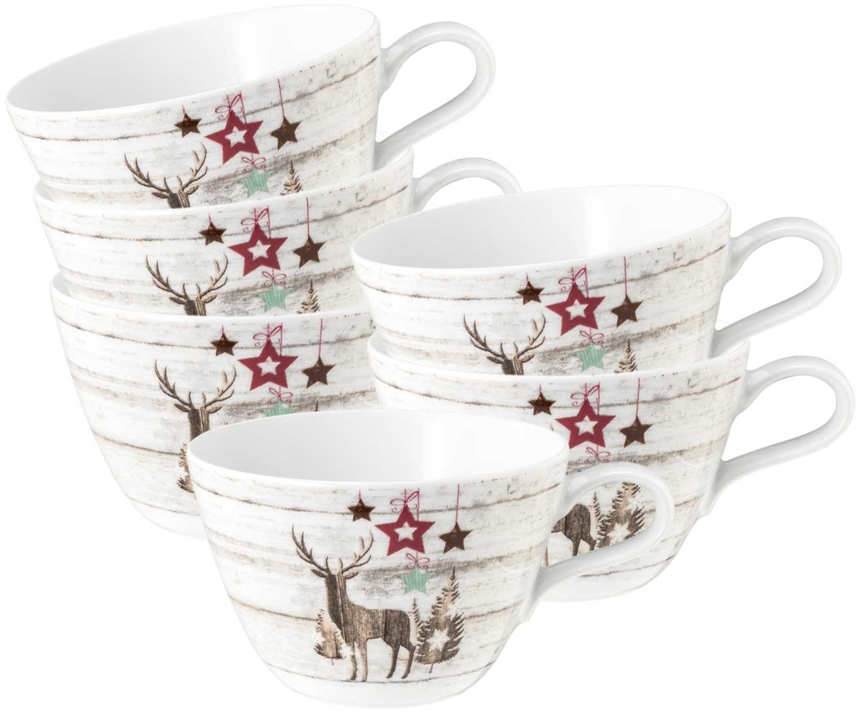 Seltmann Weiden Life Christmas Milchkaffeetasse 370 ml 6er Set Bild 1