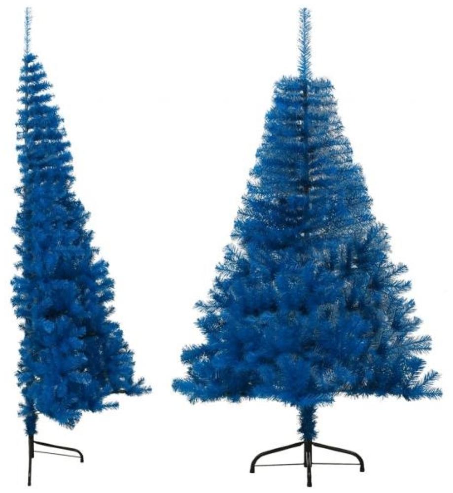 vidaXL Künstlicher Halb-Weihnachtsbaum mit Ständer Blau 120 cm PVC 344680 Bild 1