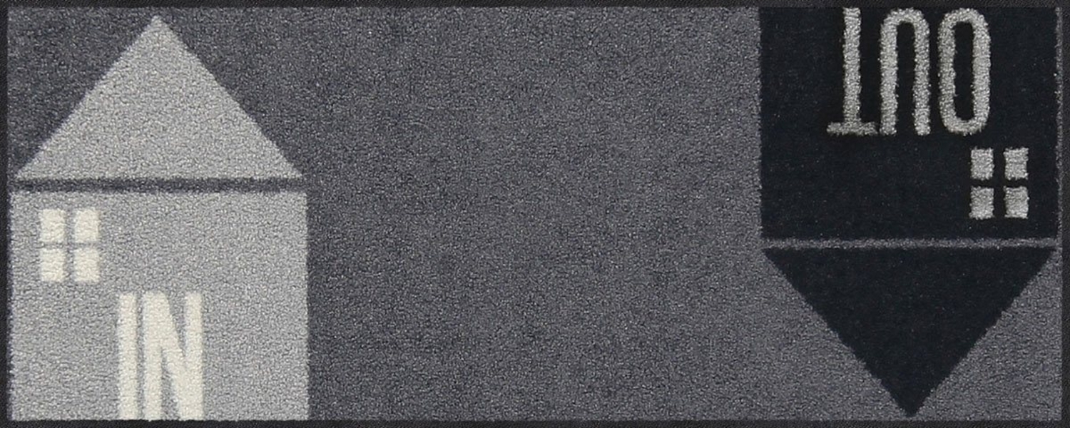 Salonloewe Fußmatte Salonloewe IN AND OUT Fußmatte Wohnmatte 30x75 cm, Rechteckig, Höhe: 7 mm, In- und Outdoor, waschbar bei 40° Grad und trocknergeeignet Bild 1