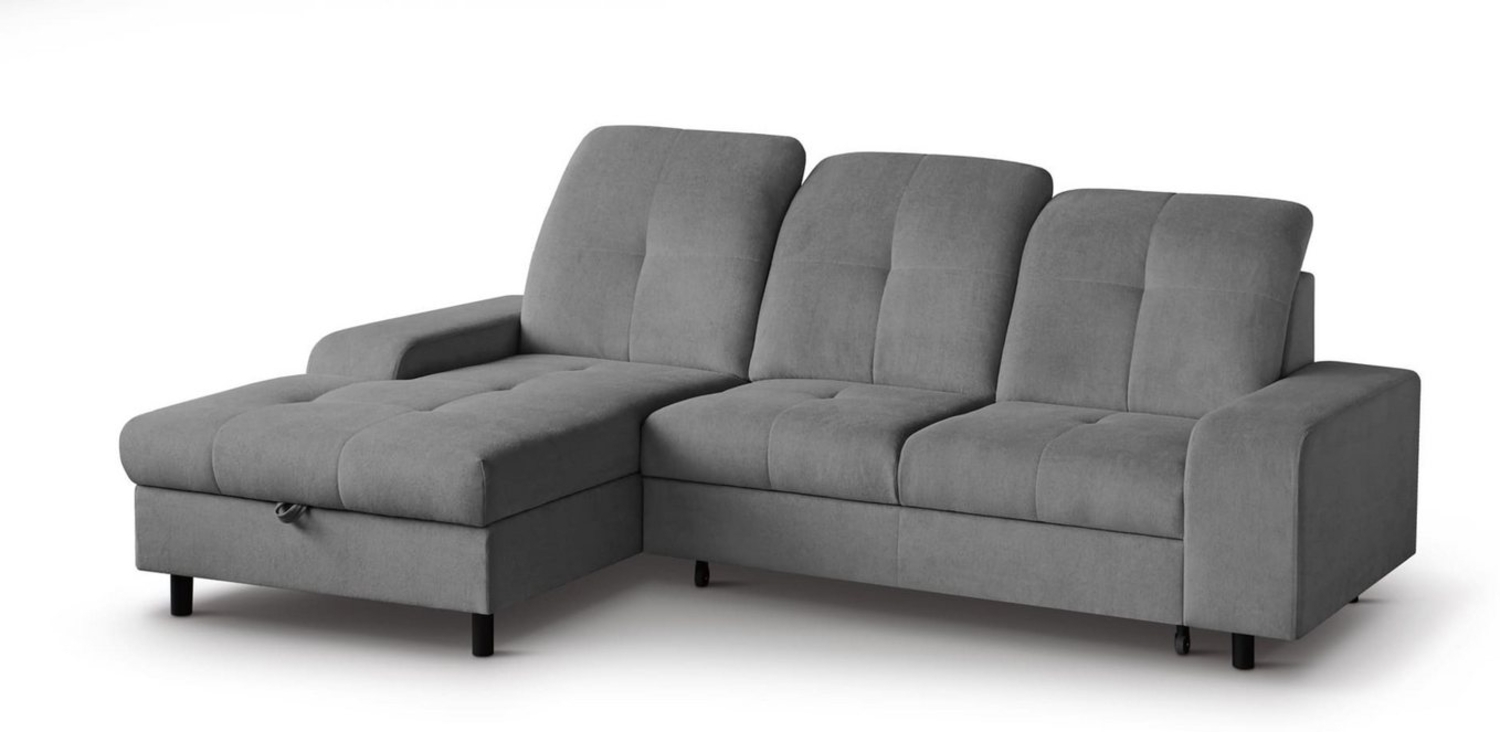 MOEBLO Ecksofa LENDI, Funktionalität und Eleganz im Modernen Design, verstellbare Kopfstützen, Eckcouch Wohnlandschaft Sofa mit Ottomane Eckgarnitur Polsterecke, (BxHxT):255x90x163 cm Bild 1