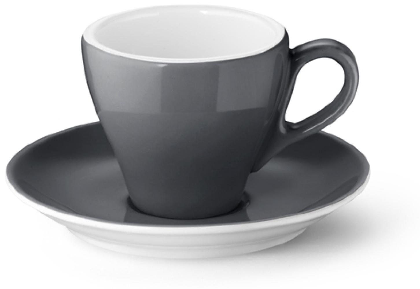 Espresso-Untertasse Classico Solid Color Anthrazit Dibbern Espressotasse - Mikrowelle geeignet, Spülmaschinenfest Bild 1