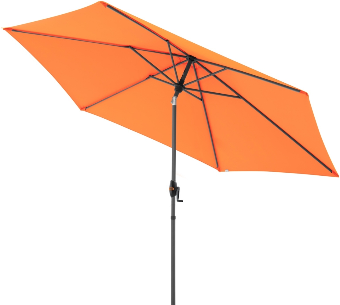 Doppler myZone Mittelmastschirm Auto-Tilt rund 305 cm Sonnenschirm 6 Farben 429465 816 Orange Bild 1