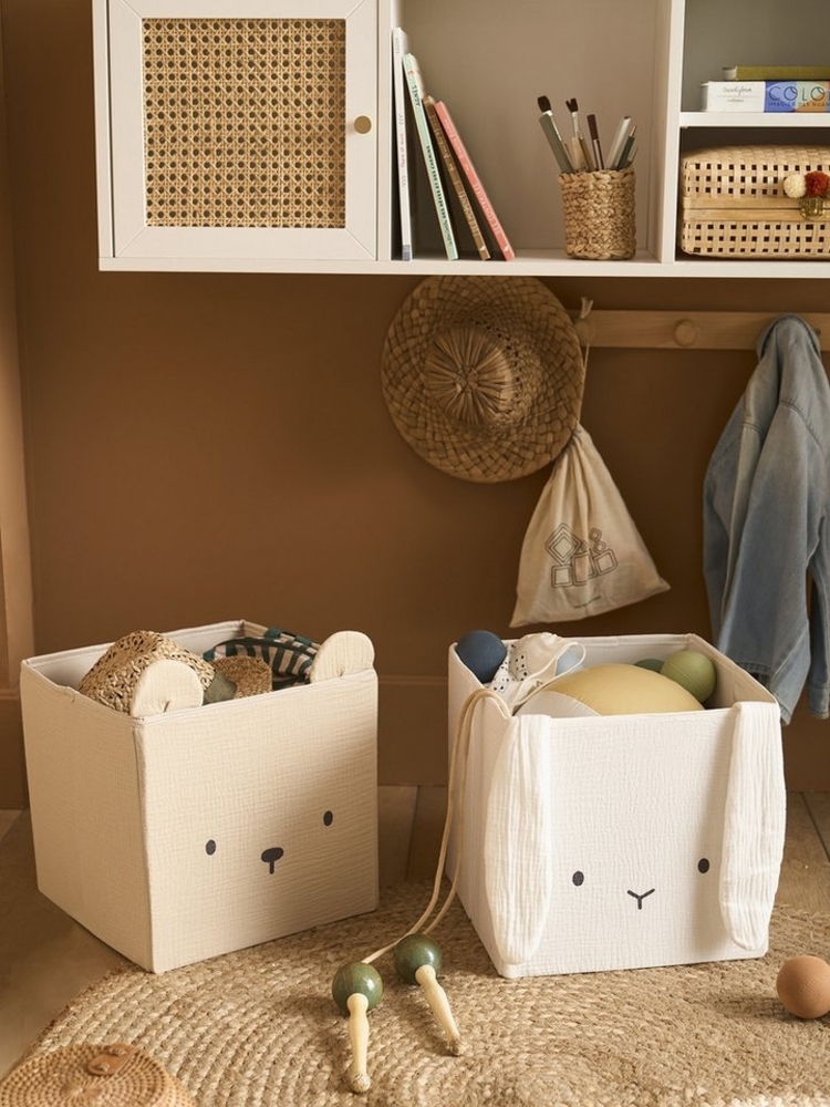 vertbaudet Aufbewahrungsbox 2er-Set Kinderzimmer Aufbewahrungsboxen Bild 1