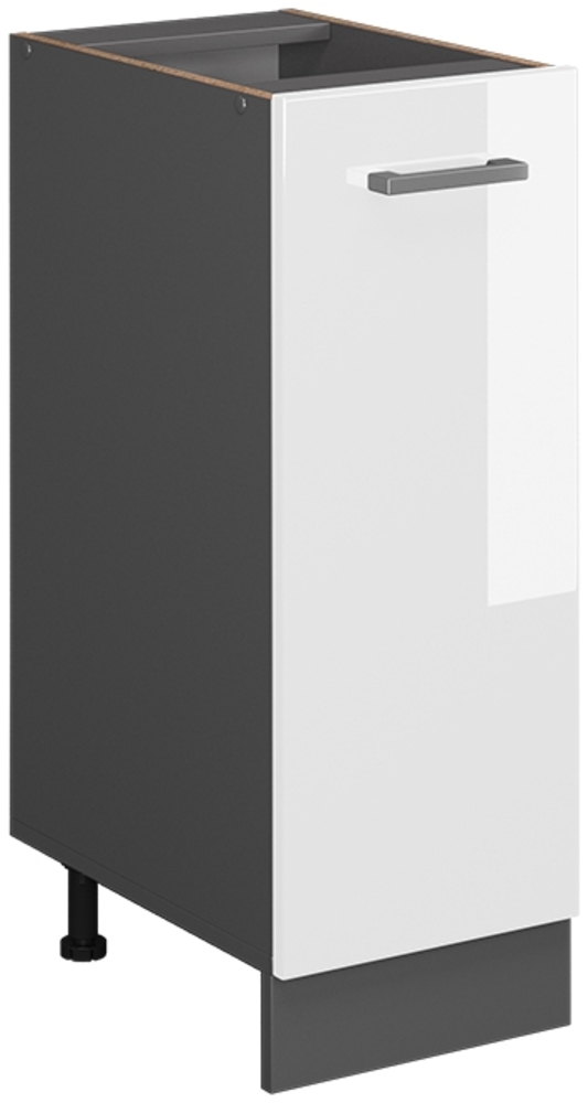 Vicco Unterschrank Weiß Hochglanz 30 cm ohne Arbeitsplatte, R-Line Bild 1