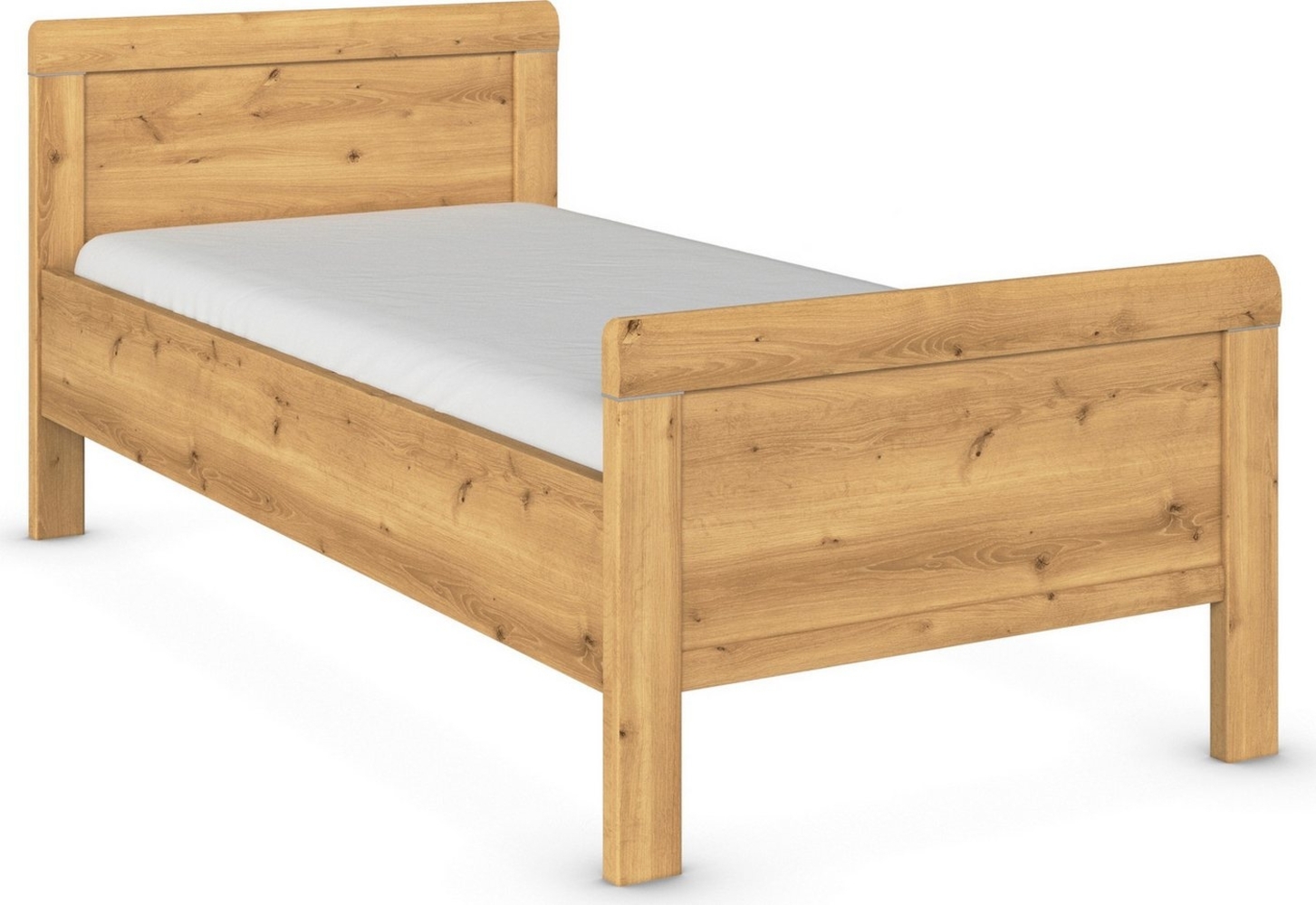 rauch Bett Bett Einzelbett Stollenbett EVELYN, in Komforthöhe aus Holzwerkstoff in elegantem Stil MADE IN GERMANY Bild 1