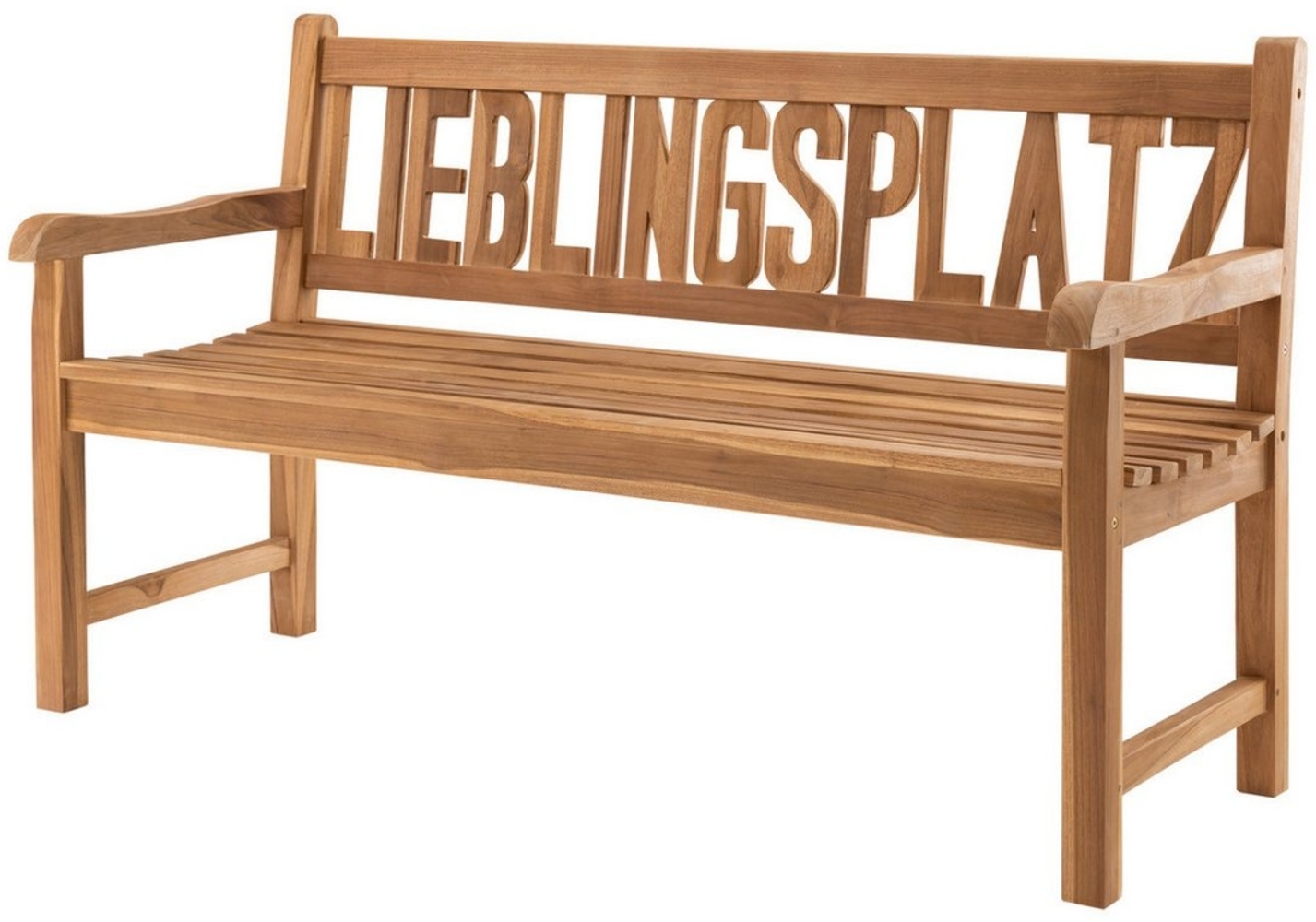 More2Home Gartenbank LIEBLINGSPLATZ, Teakholz, 150 cm Bild 1