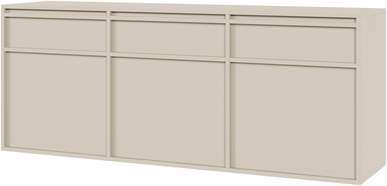 Selsey 'Evo' Sideboard hängend mit 3 Schubladen, graubeige, ca. 62 x 154 x 39 cm Bild 1