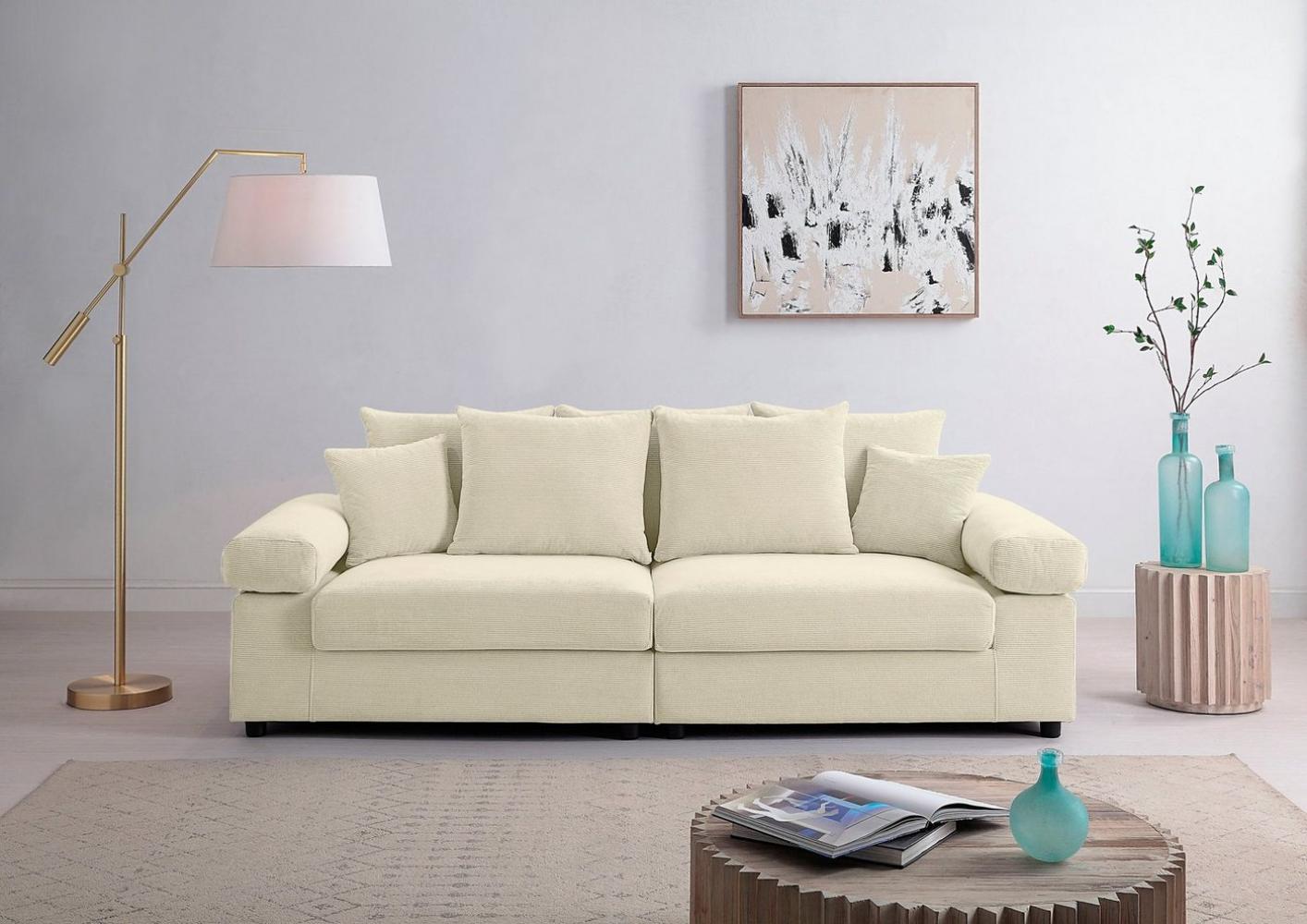 ATLANTIC home collection Big-Sofa Bjoern, mit Cord-Bezug, XXL-Sitzfläche, mit Federkern, frei im Raum stellbar Bild 1