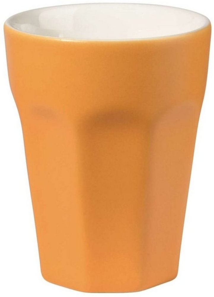 ASA Selection ti amo colore Becher Cappuccino, Cappuccinobecher, Kaffeetasse, Tasse, Steingut, Mango, 250 ml, 5180225 Bild 1