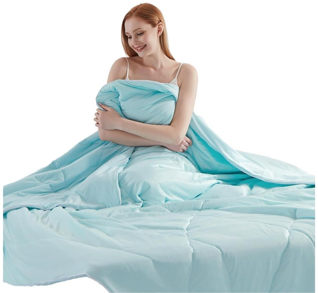 Elegear Sommerbettdecke Sommerdecke 150x200/200x220cm Kühldecke mit Japanische Arc-Chill 3.0, Füllung: DARCON 3D-Hohlfasern + Jade-Masterbatch, Bezug: 100% Arc-Chill Kühlgewebe (japanisch), Kühlende Bettdecke aus Kühlfasern, superweich, antiallergisch Bild 1