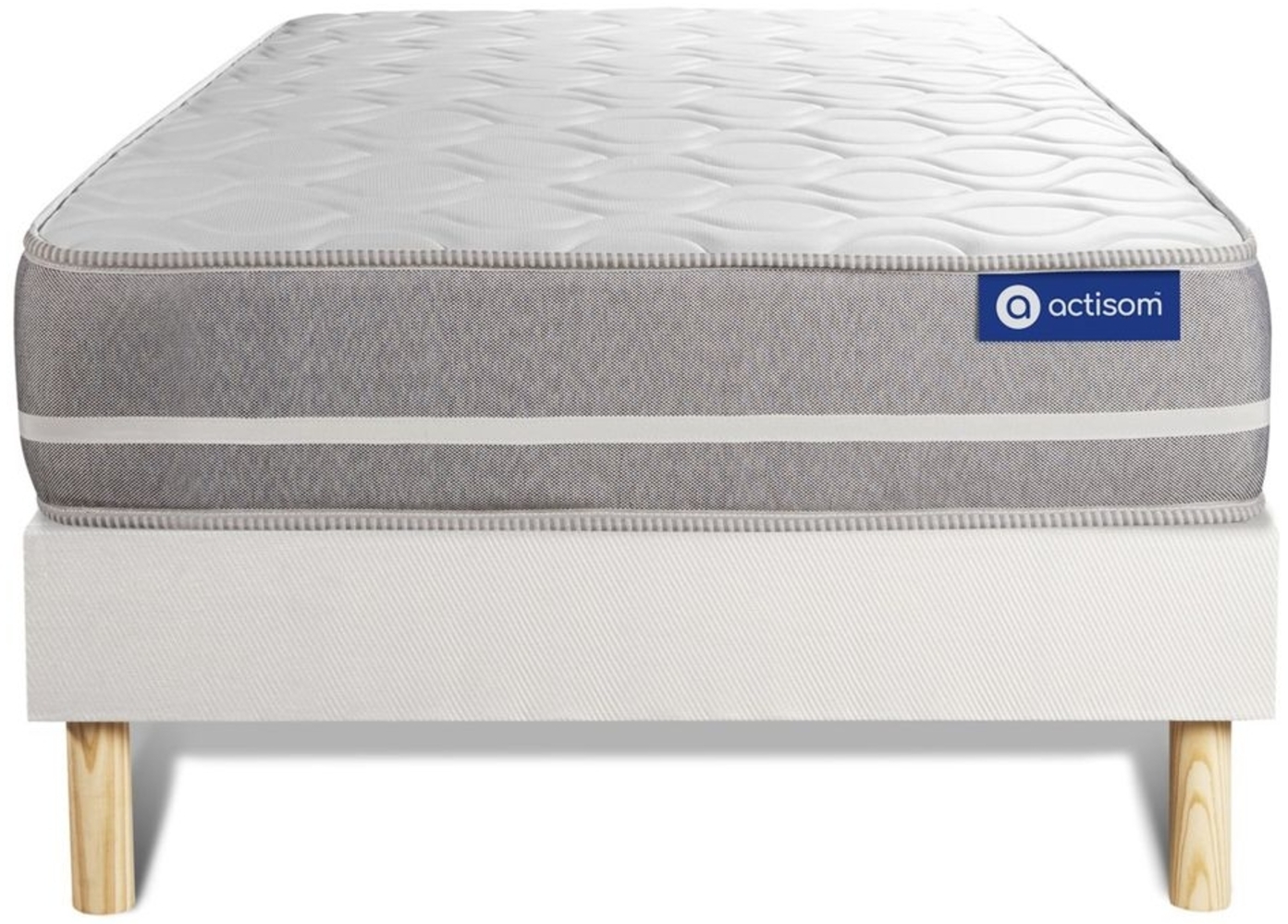 Actimemo touch matratze 80x190cm + Bettgestell mit lattenrost , Härtegrad 2 , Memory-Schaum , Höhe : 20 cm Bild 1