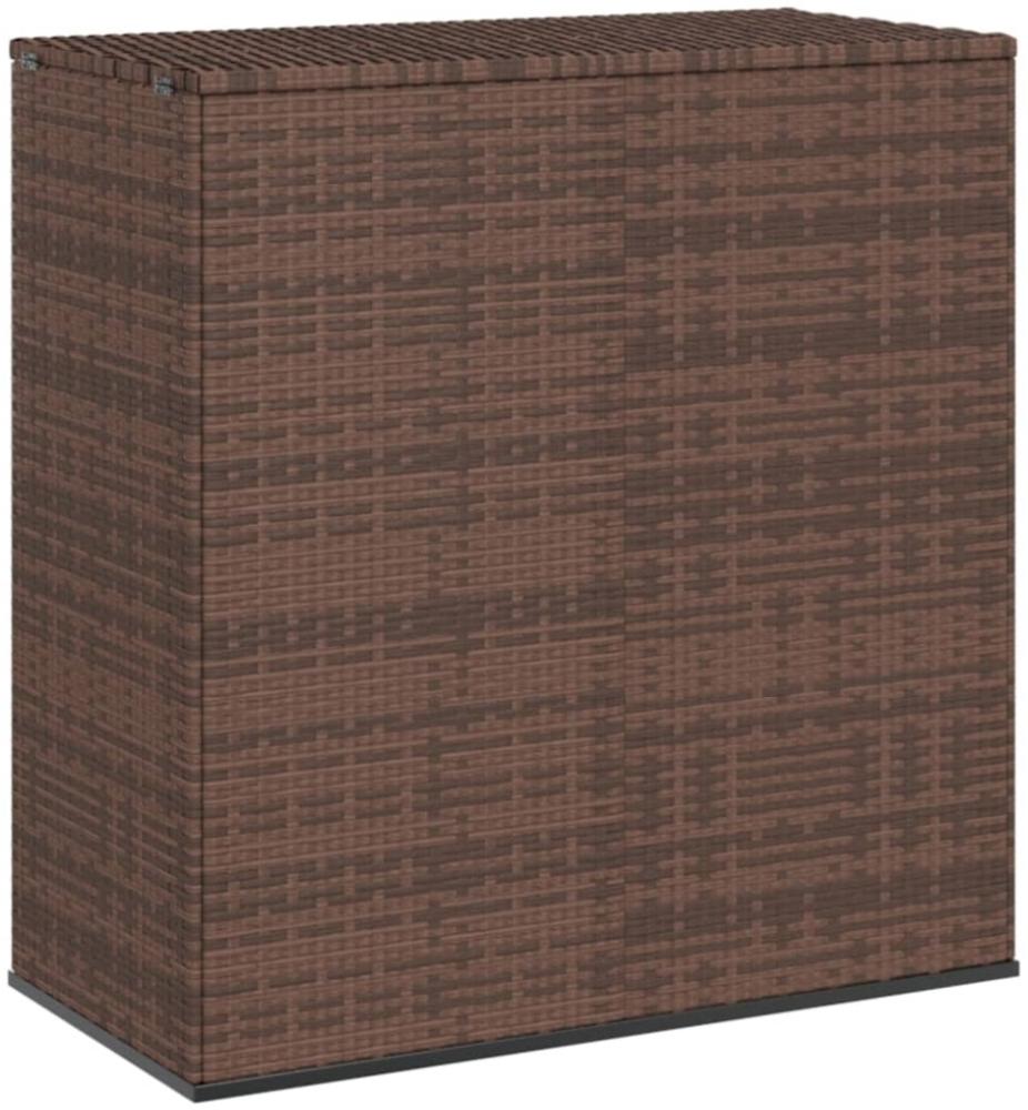 vidaXL Garten-Kissenbox PE Rattan 100x49x103,5 cm Braun 317224 Bild 1