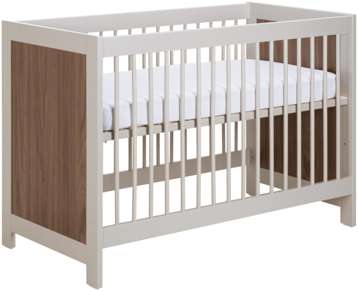 Europe Baby Vittoria Babybett – Cashmere / Walnut Bild 1