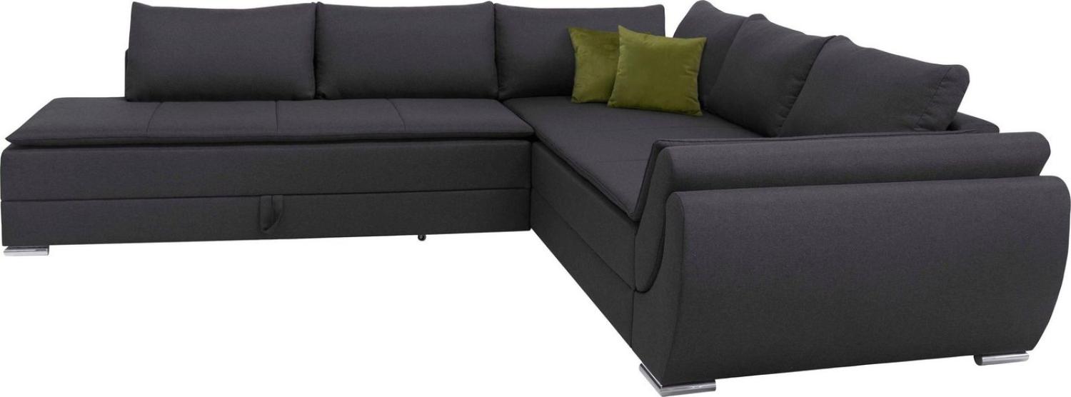 INOSIGN Ecksofa Göteborg, mit Boxspring-Bettfunktion und Bettkasten, Dauerschlaffunktion, Topper Bild 1