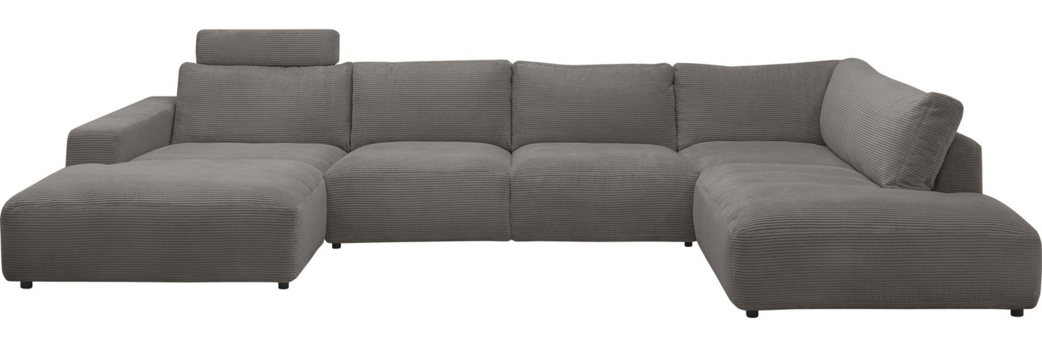 Musterring Wohnlandschaft Lucia U-Form, Verschiedene Farben, Cord-Bezug, Gesamtbreite 434 cm Bild 1