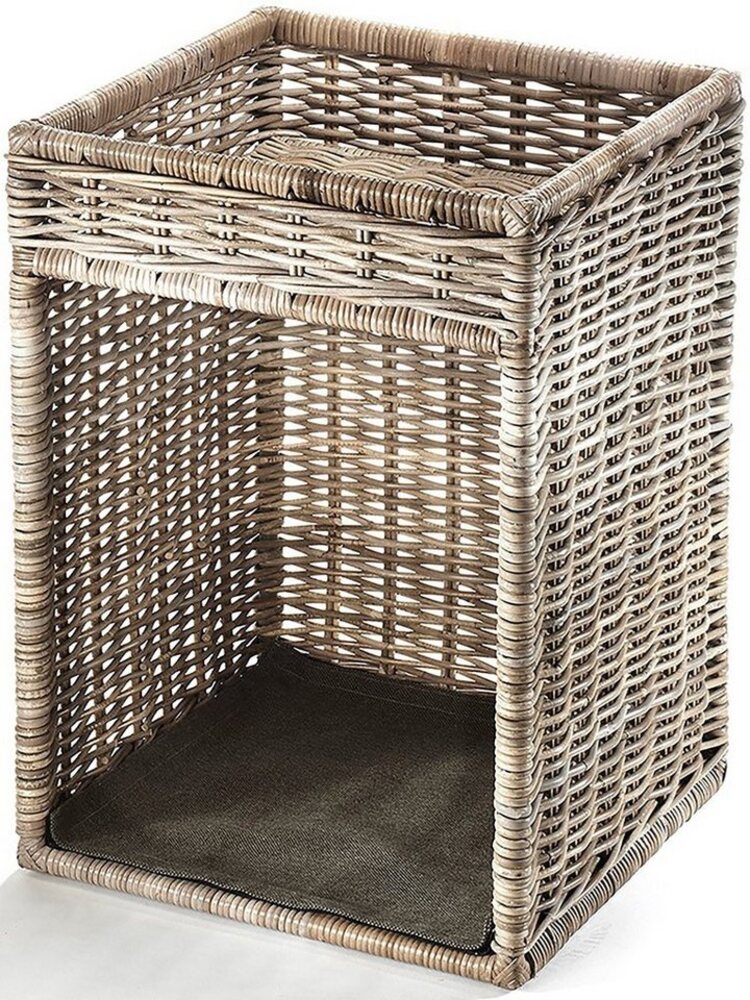 Kobolo Kaminholzkorb Kaminholzständer aus Rattan mit Ablagefläche Bild 1