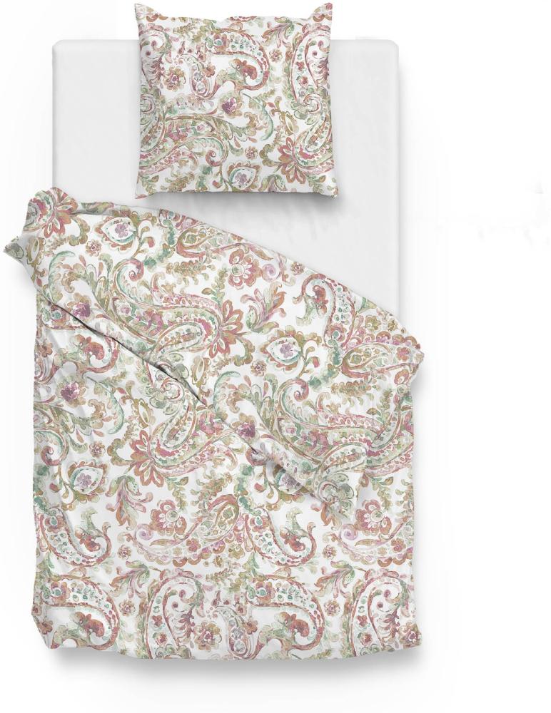 Zo! Home Mako-Satin Bettwäsche 155x220 Ladonna multi rosa Paisley Ornamente Bild 1