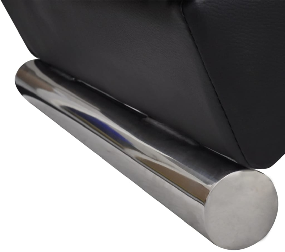 vidaXL Chaiselongue Schwarz Kunstleder 240711 Bild 1